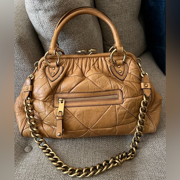 Marc Jacobs Stam Vintage Y2K Chain Strap Quilt Patch Satchel Handbag $1495 RARE - Picture 11 of 11